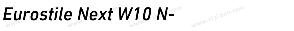 Eurostile Next W10 N字体转换